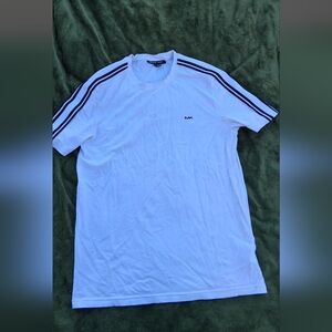 Michael Kors White T-Shirt with Black Stripes